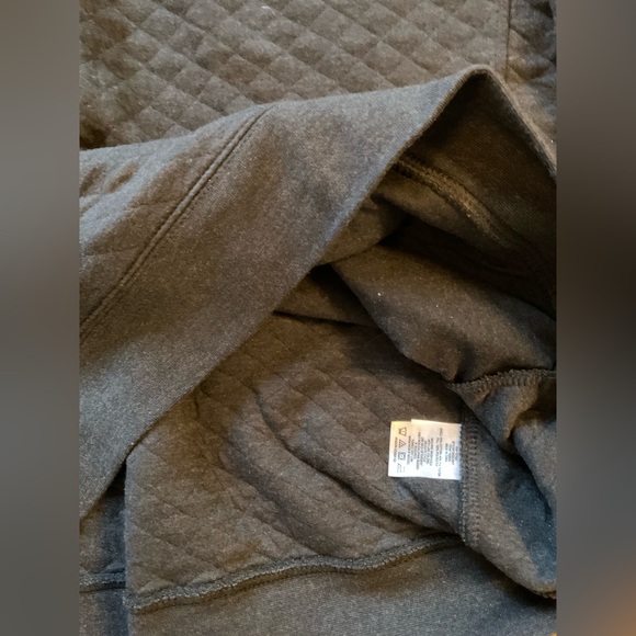 Eddie Bauer Men's Mid-weight Mock Quilted Black Pullover, Size Large - Picture 5 of 6